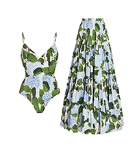 Women Swimsuit with Skirt