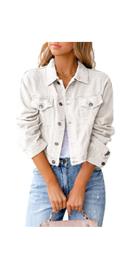 Cropped denim jacket