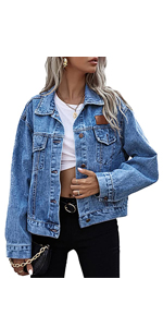 Washed denim jacket