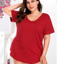 Plus size tops summer tops