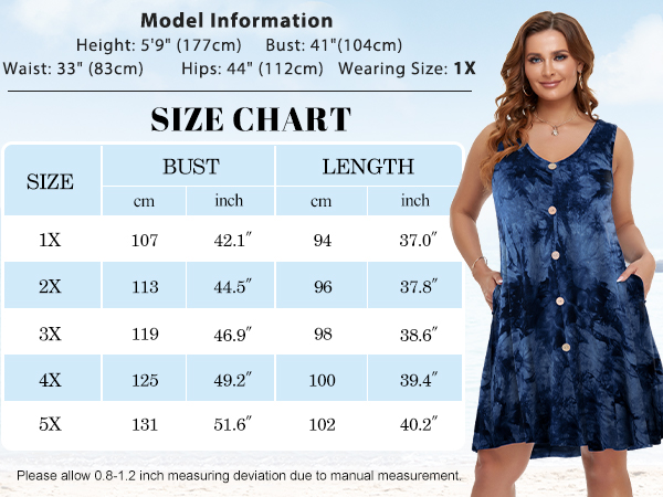 BELAROI Womens Beach Dress Size Chart Loose Casual T-shirt Swing Tunic Flowy Sundress