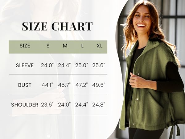 AMEBELLE Women''s Oversized Fleece Vest