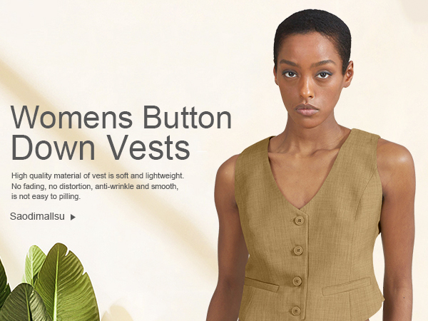 women v neck vest