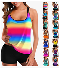 Two Piece Tankini Swimsuit