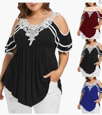 Plus Size Cold Shoulder Top 