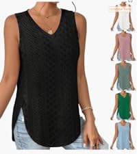 Women''s V Neck Lace Crochet Tank 