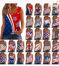 American Flag Tank Tops 