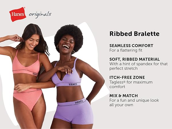 Originals Seamless Ribbed Bralette Features and Benefits