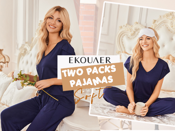  2 Pack Womens Pajamas