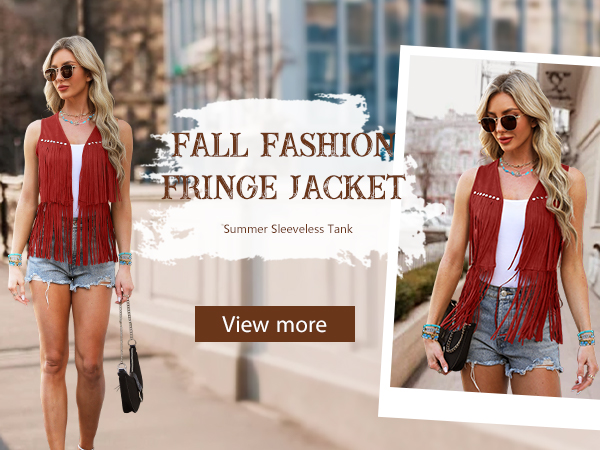 women fringe jacket