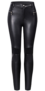 261-Faux Leather Leggings for Women