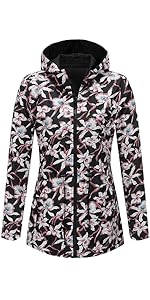 Light Jackets for Women Casual Reversible Print