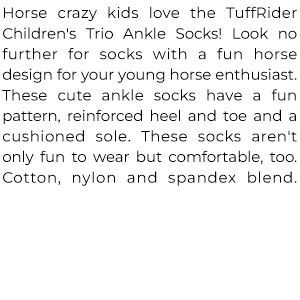 TuffRider Children''s Trio Ankle Socks