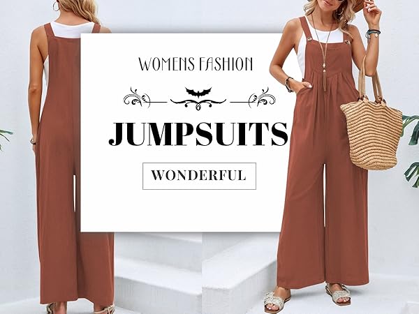 Wide Leg Jumpsuits