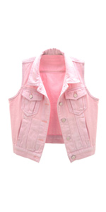 women denim vest