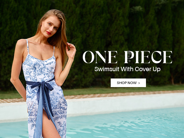 one piece swimsuit with cover up