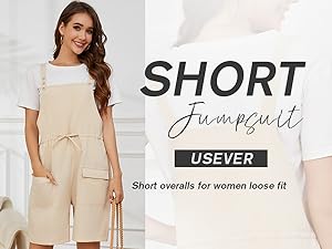 short overalls for women loose fit