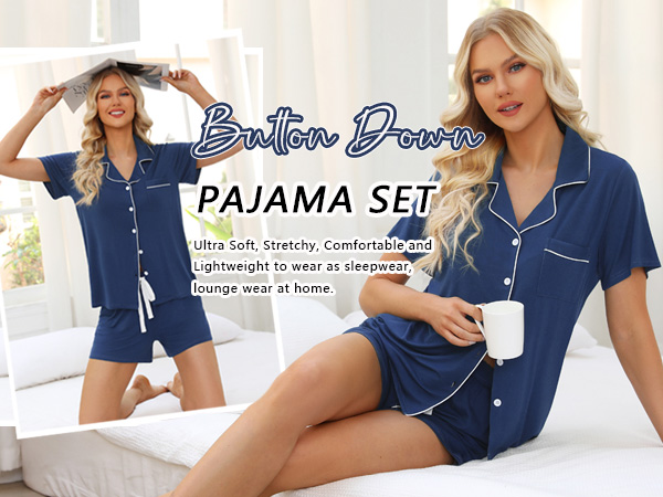 button pajamas set