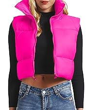 Cropped Puffer Vest