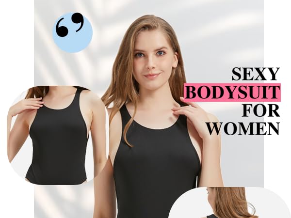 body suit womens bodysuit tops for women fashion shirt dress shapewear sexy outfits sleeveless tank