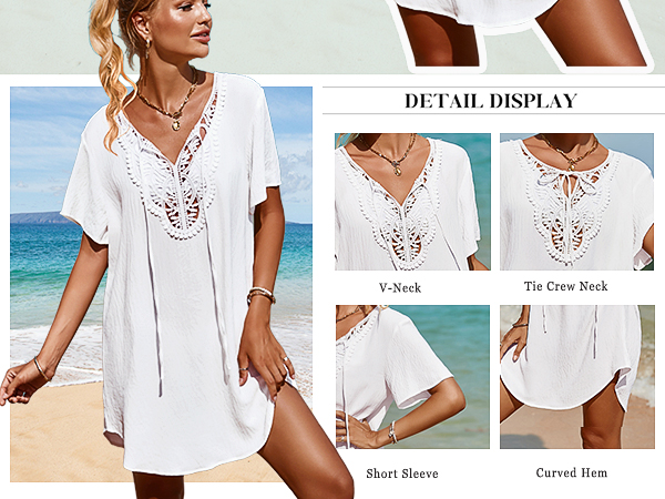 beach cover up dress for women