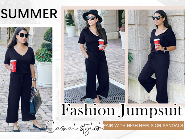 Short Sleeve Jumpsuits 