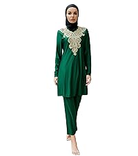 Women Muslim Swimwear Swimsuit Full Cover Hijab Long Sleeve Burkini