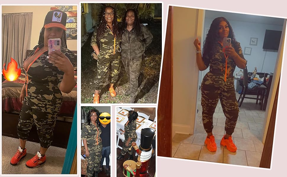 Camouflage Womens Jumpsuits