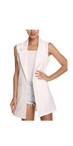 Sleeveless trench vest