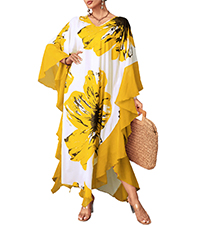 flower caftan dress