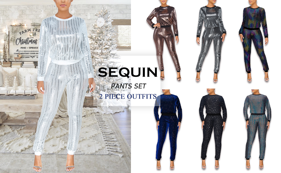 sequin jumpsuit