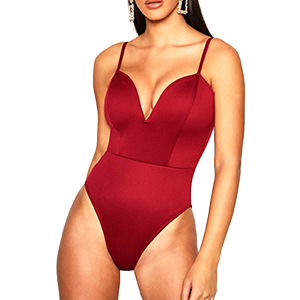 red bodysuit