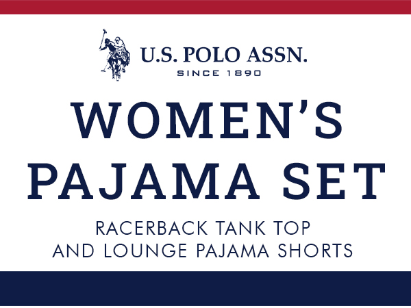 us polo womens pajama set