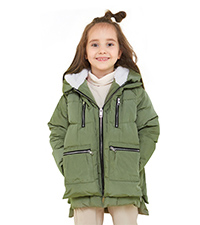 Children Hooded Down Coat