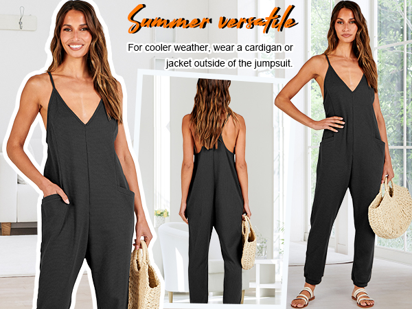 Summer Rompers Sleeveless Loose