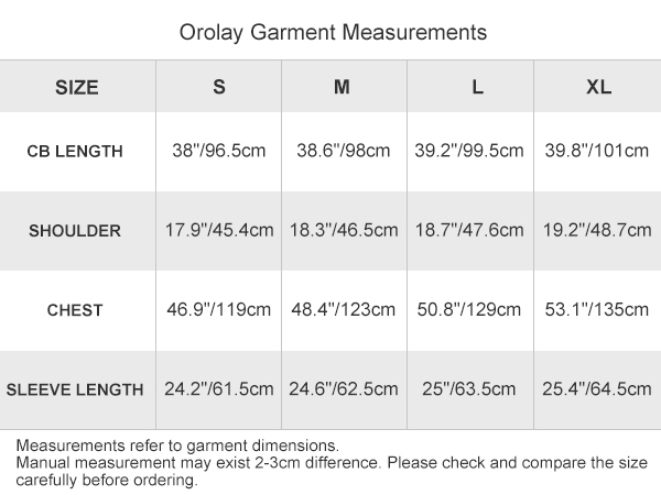 size chart length side hem