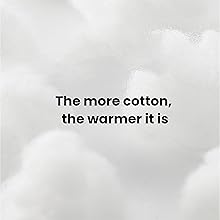 The more cotton, the warmer it is