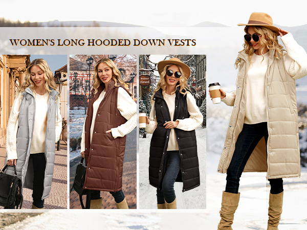 Oversized Long Down Vest