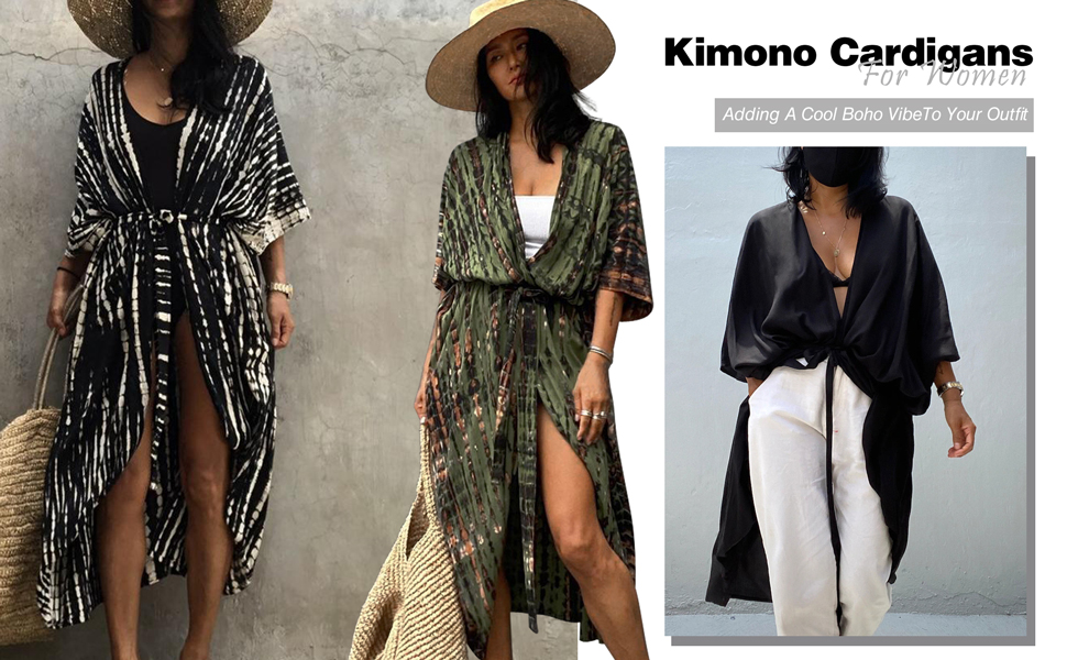 Kimono swimsuit coverups cover up bikini