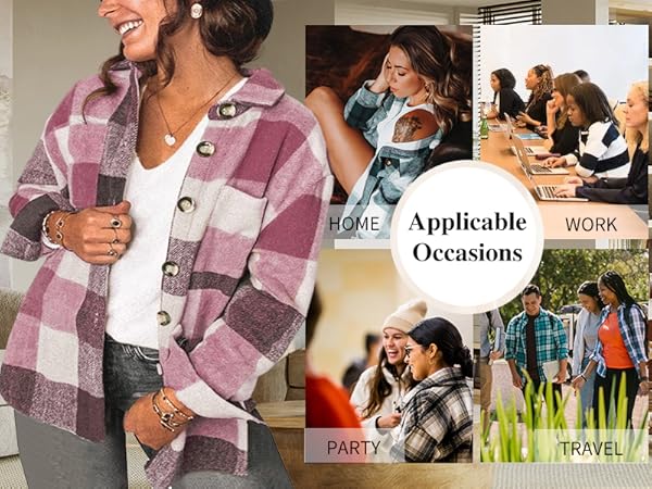 plus size flannel jackets