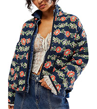 Floral Puffer Cardigan