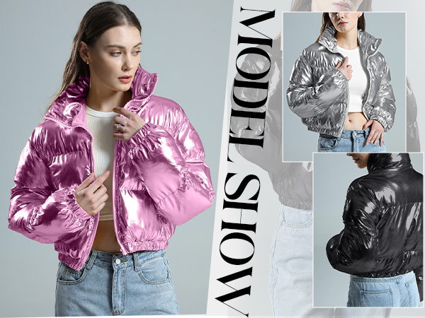 Yimoon Shiny Puffer Jacket