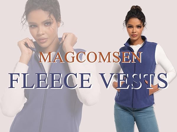 women''s fleece vest outerwear sleeveless lightweight zip jackets warm soft vests with zipper pockets