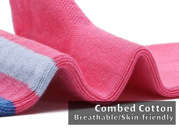 Cotton socks for women breathable skin friendly crew socks