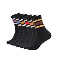 black socks crew socks tube socks for women retro striped