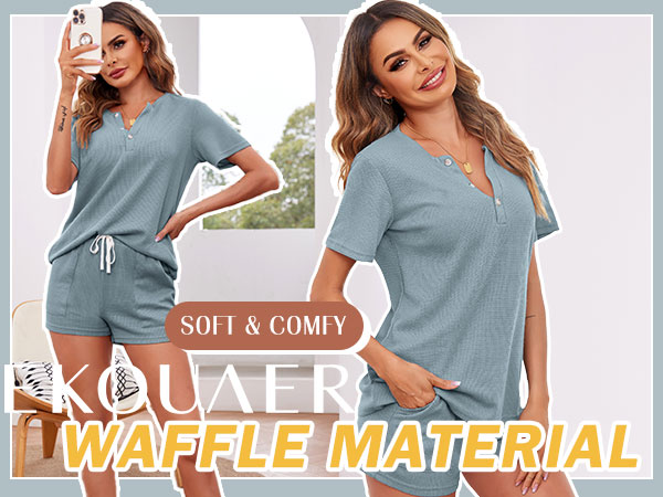 waffle knits pajamas