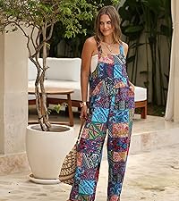 Bohemian Floral Loose Jumpsuit