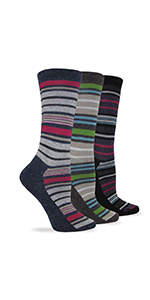 crew stripe merino wool socks