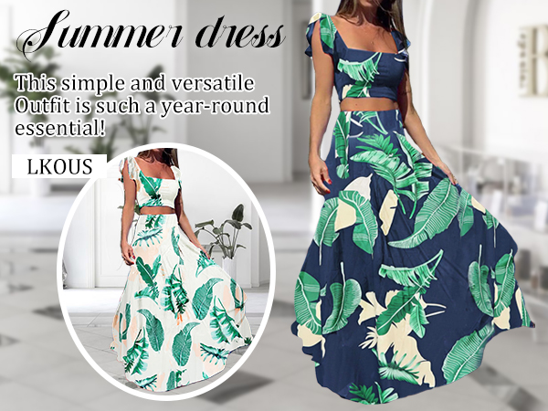 Summer Long Flowy Dresses for Women