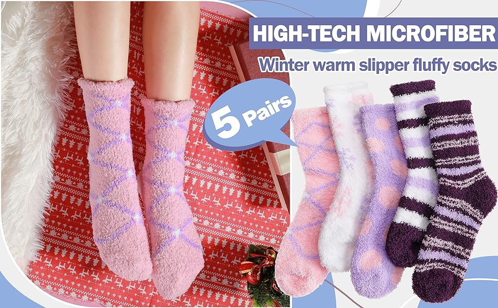 women fuzzy socks